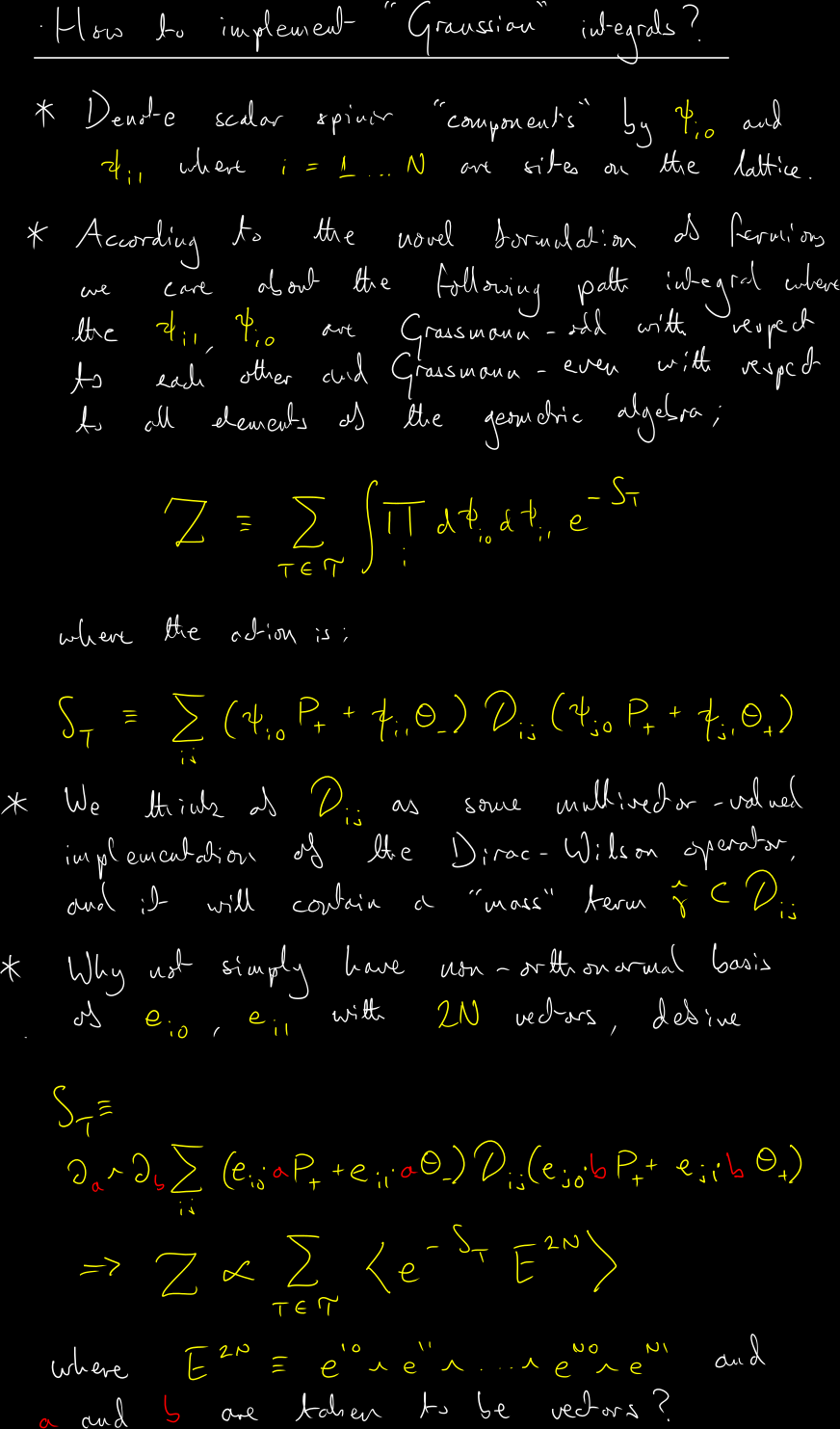 Supervision notes on how to combine Grassmann-odd numbers with minimal left ideals - hover to enlarge