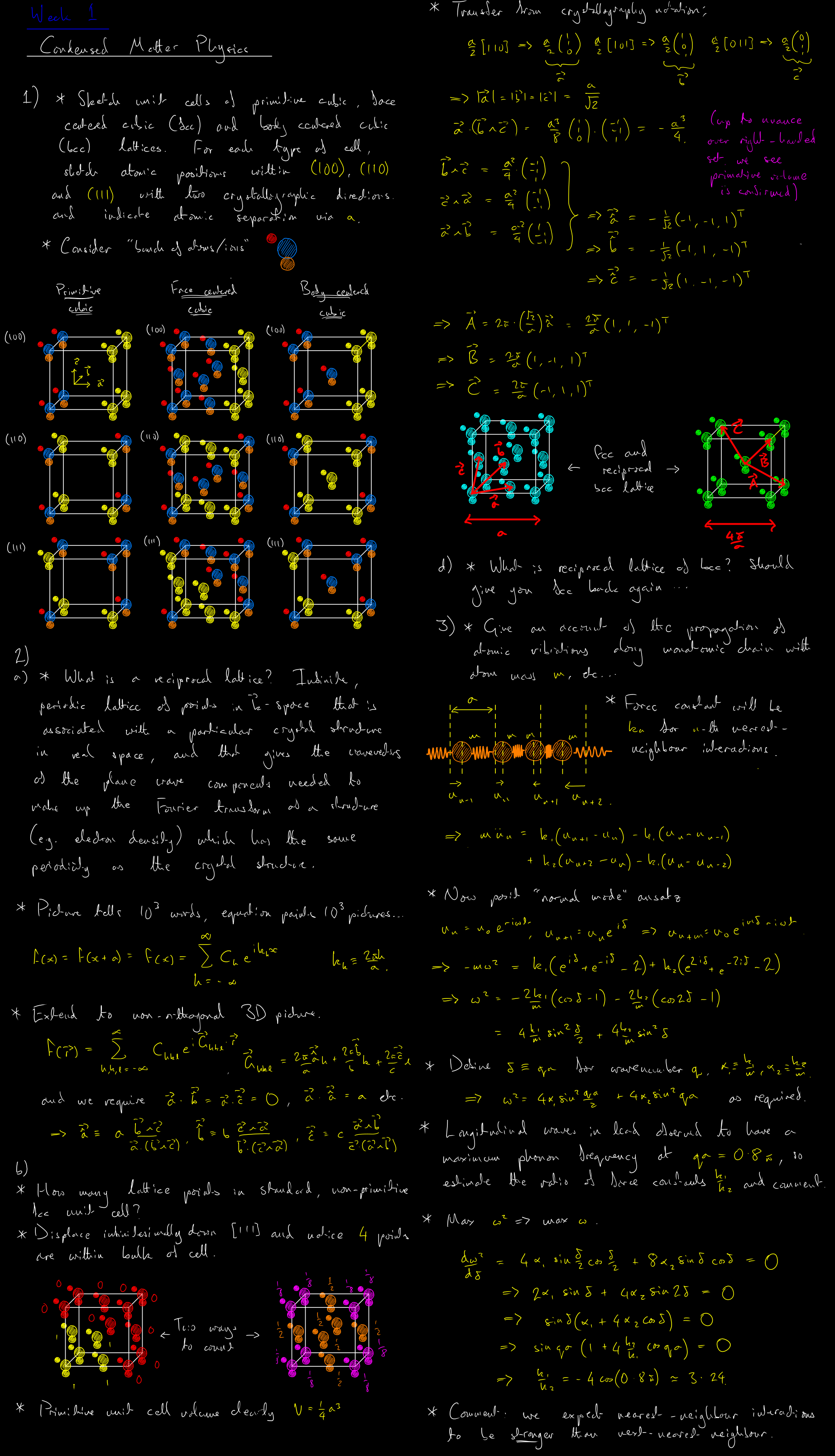 Lecture 1 blackboard - hover to enlarge Condensed Matter Physics Lecture 1 blackboard - hover to enlarge