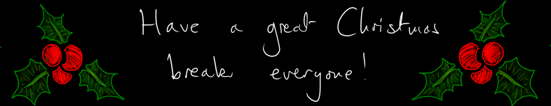 Christmas message - hover to enlarge Christmas message blackboard - hover to enlarge