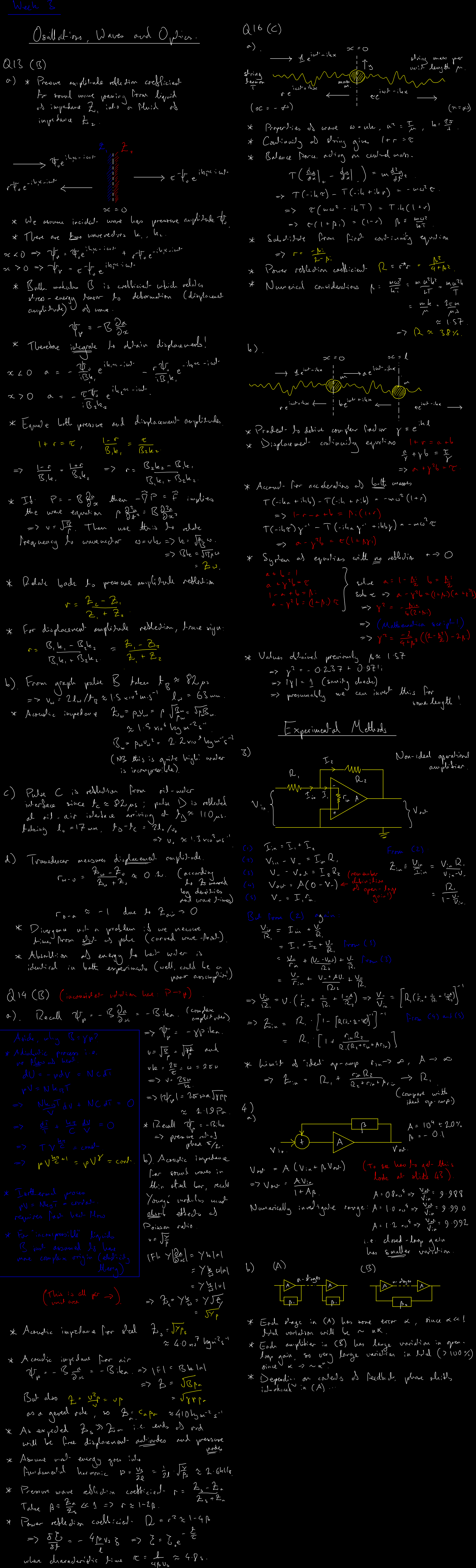 Lecture 3 blackboard - hover to enlarge Oscillations Lecture 3 blackboard - hover to enlarge
