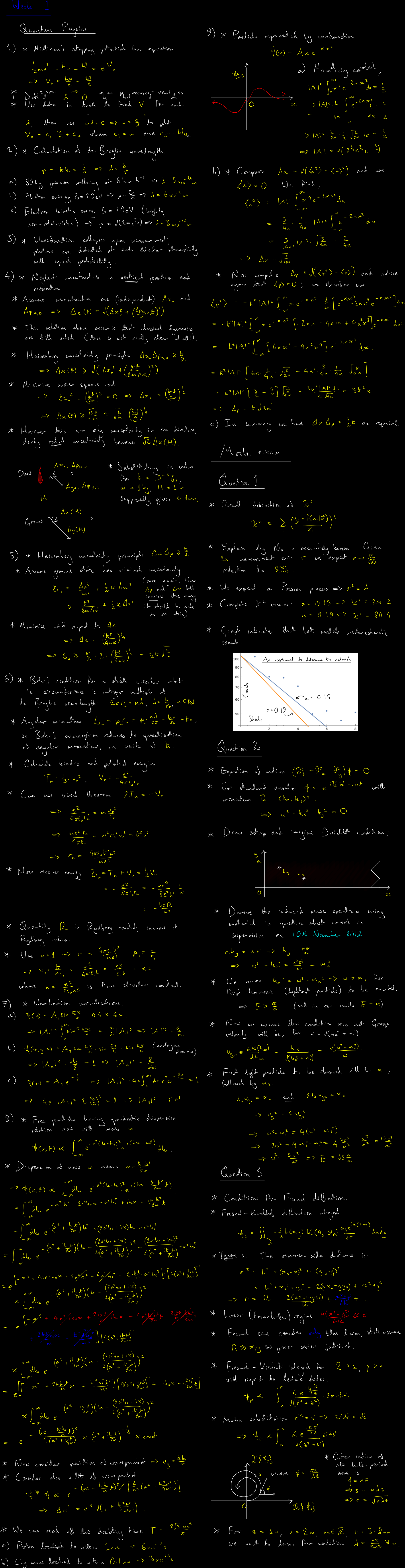 Lecture 1 blackboard - hover to enlarge Quantum Physics Lecture 1 blackboard - hover to enlarge