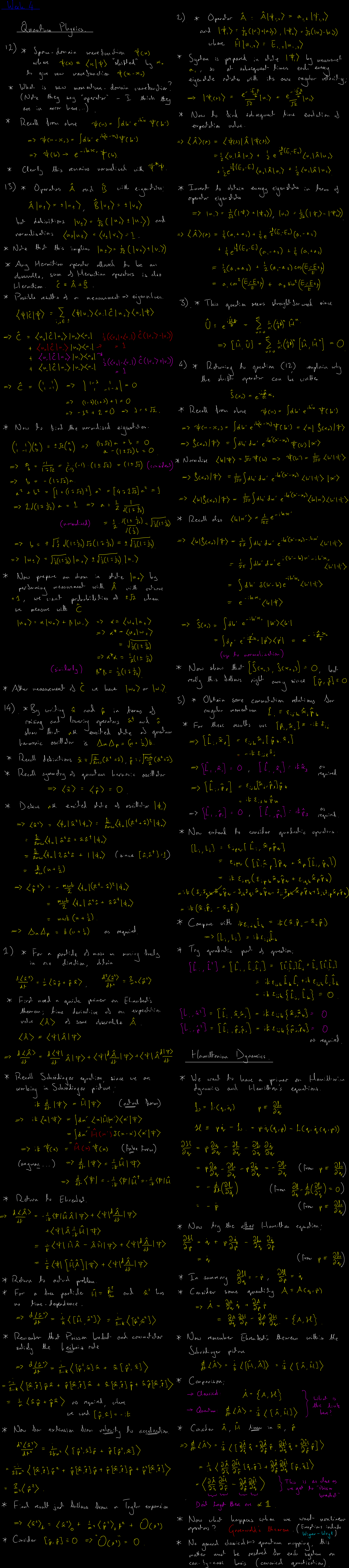 Lecture 4 blackboard - hover to enlarge Quantum Physics Lecture 4 blackboard - hover to enlarge