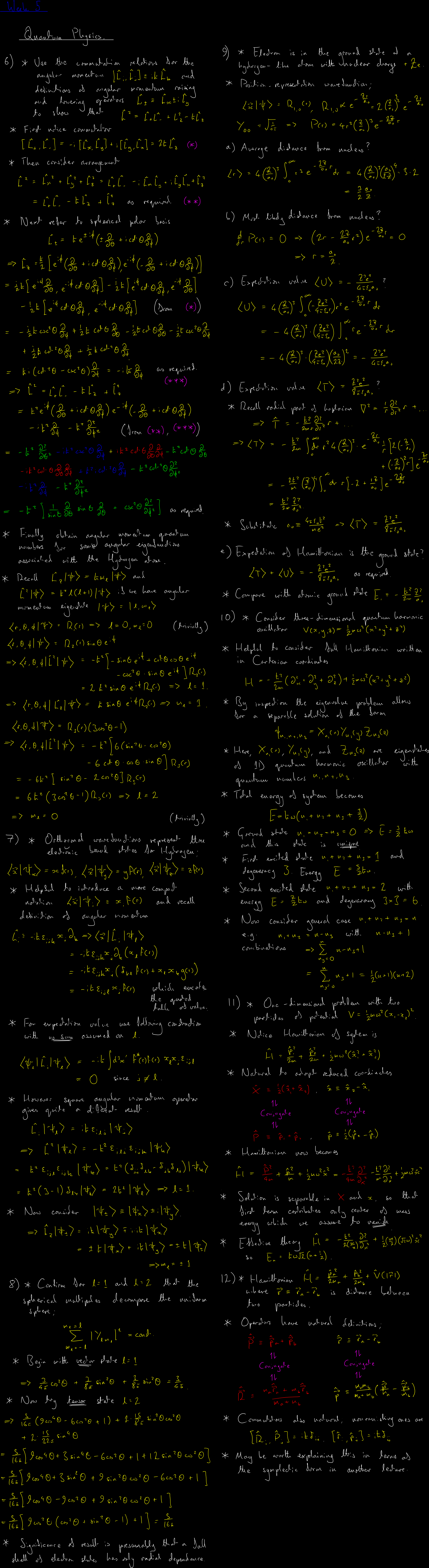 Lecture 5 blackboard - hover to enlarge Quantum Physics Lecture 5 blackboard - hover to enlarge