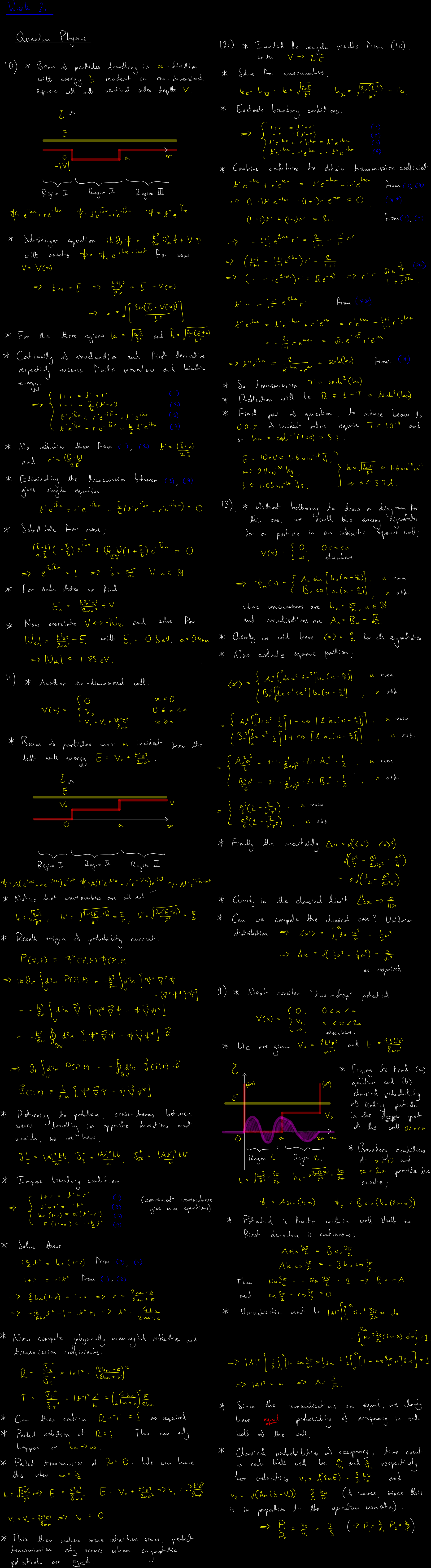 Lecture 2 blackboard - hover to enlarge Quantum Physics Lecture 2 blackboard - hover to enlarge